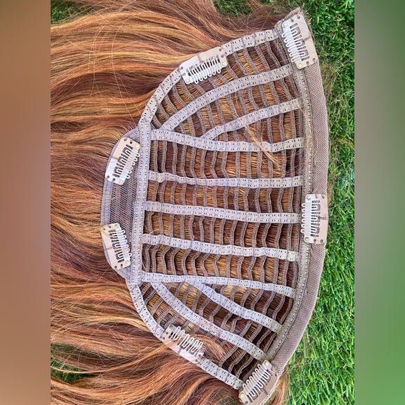 NWOT REMY HUMAN HAIR HAIRDO EXTENSION ONE PIECE DEEP BURGUNDY RED 1 Pc - Picture 2 of 6